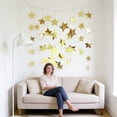 thumbnail image 2 of Guirnalda de papel con estrellas doradas, 400 cm, 7 estilos, para Navidad y fiestas de cumpleaños, 2 of 7