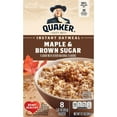 thumbnail image 2 of 2X - Quaker Instant Oatmeal Maple Brown Sugar 8ct, 2 of 5