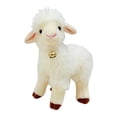 thumbnail image 4 of Figura de peluche de oveja, juguete de peluche, encantador accesorio para fotos, decorativo, suave, hecho a mano 25 centímetros, 4 of 8