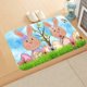 thumbnail image 2 of Felpudo de Pascua de Conejo Tapete de Entrada de Conejo Tapete de Bienvenida Antideslizante Tapete de Baño Decorativo para Cocina Casera (40 60 cm)——C esquí esquí Gafas de esquí, 2 of 3