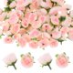 thumbnail image 1 of Uxcell 50 Paquete Cabezas de Rosas Artificiales 1.2'' Pequeña Cabeza de Rosa de Seda Falsa para Decoraciones de Ramo de Boda Fiesta Champán, 1 of 7