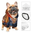 thumbnail image 3 of Fotbe Galactic Dog Swirls Art Sudadera con Estampado para Perros Pequeños – Suéter con Capucha para Mascotas, Tela Suave de Forro Polar con Bolsillo-X-Large, 3 of 7