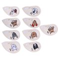 thumbnail image 3 of 9 fundas de piel sintética bordadas, impermeables, para cabeza de palo de golf, accesorio beige, 3 of 10