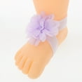 thumbnail image 7 of LOLIPPYY 4 Pairs Baby Girls Flower Foot Bands in Various Colors, Infant Barefoot Sandals, Photo Props, Soft Ties for Newborns, 7 of 7