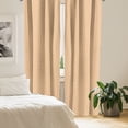 thumbnail image 2 of Ambesonne Vintage Curtains, Wavy Elliptic Pattern, Pair of 28"x84", Orange Cream, 2 of 5