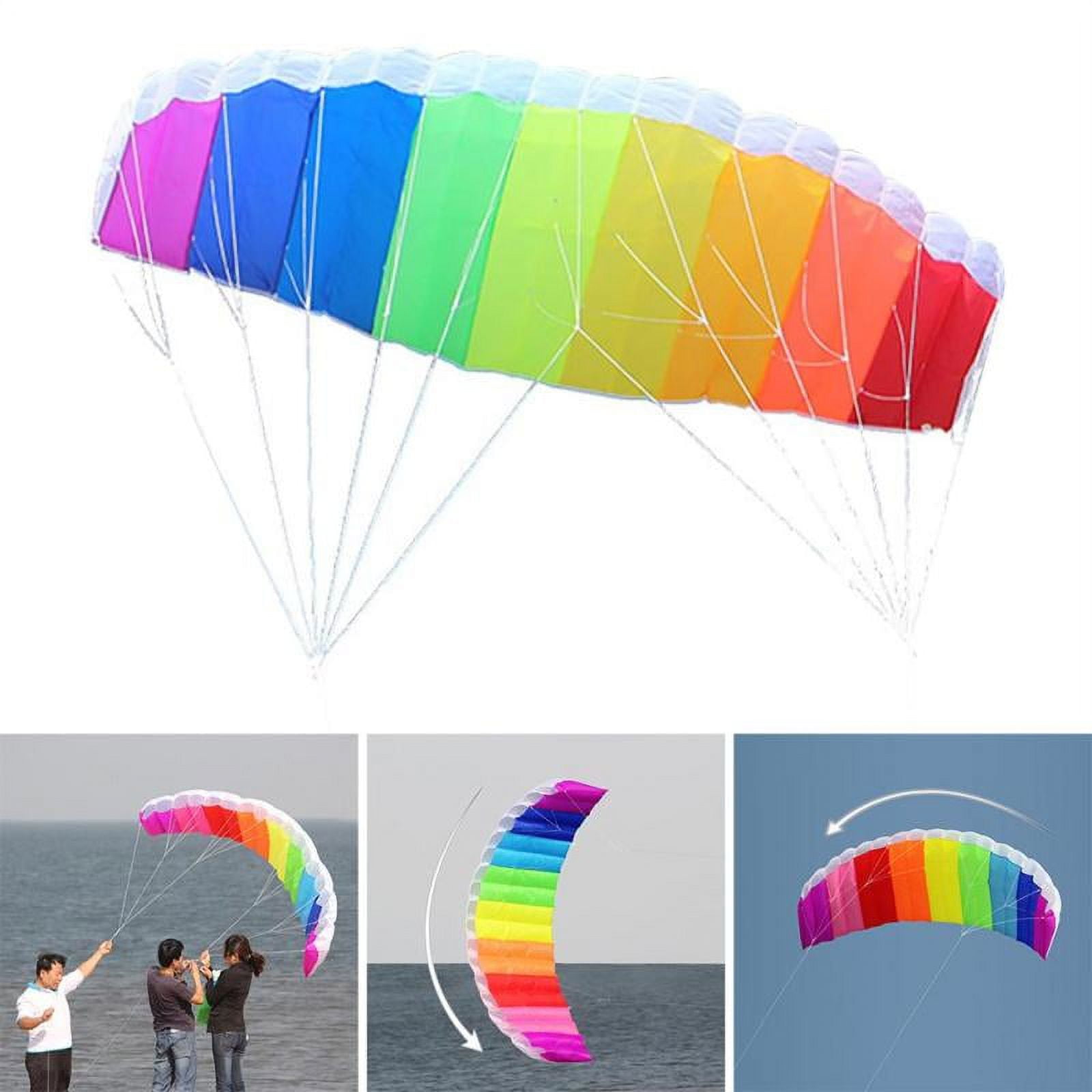 Large 230cm Professional Parafoil/Rainbow Kite With Handle And