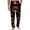 Black, variant on Men's Pajama Pants Spooky Halloween Lounge Pants, Funny Ghost Bat Printed Sleepwear, Adjustable Drawstring Waist Casual Home Pants for Men