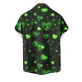 thumbnail image 4 of Awdenio Mens Shirts Hawaiian Shirt for Men Casual Button Down Shirt Short Sleeve Valentine's Day Heart Beach Print Tropical Hawaii Shirts, 4 of 4