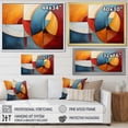 thumbnail image 4 of Designart Cubism Oversized framed wall art decor, Cubism framed wall Art, Geometric Forms in Cubism I , Teal Modern Gold framed wall art, 40x30 inches Gold Frame, 4 of 5