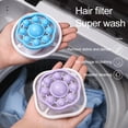 thumbnail image 2 of Visland 3 Pcs Washing Machine Hair Remover Floating Hair Filtering Mesh Removal Bag Laundry Clear Drain Blockage Debris Collector, 2 of 8