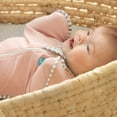 thumbnail image 4 of Love to Dream Swaddle Up Baby Sleep Sack, Arms Up Design, Sleep Nearly 2x Longer, Twin Zipper, Cotton, Medium 13-19 lbs, 1.0 TOG, Dusty Pink, 4 of 17