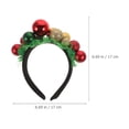 thumbnail image 2 of 2 PCS Delicate Navidad Hoops de cabello Navidad Havenas temáticas Chic Hobles Hoops (color surtido), 2 of 5