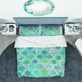 thumbnail image 3 of Designart 'Natural Blue Circle' Geometric Bedding Set - Duvet Cover & Shams, 3 of 4