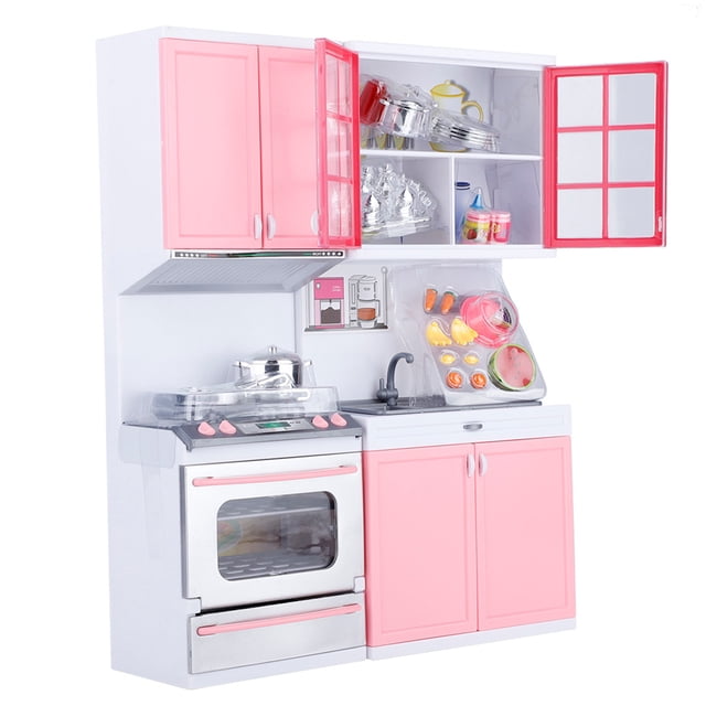 Juego de Juguetes de Cocina Para Niños, Mini Cocina, Juego de Rol de Simulación, DiverTidos Utensilios de Cocina, Casa de Juego, Regalos para Niños y Niñas