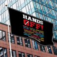 thumbnail image 4 of Hands Off Protest Yard Sign，The Of The Election Against The Yard Marks The Yard Flag, 4 of 6