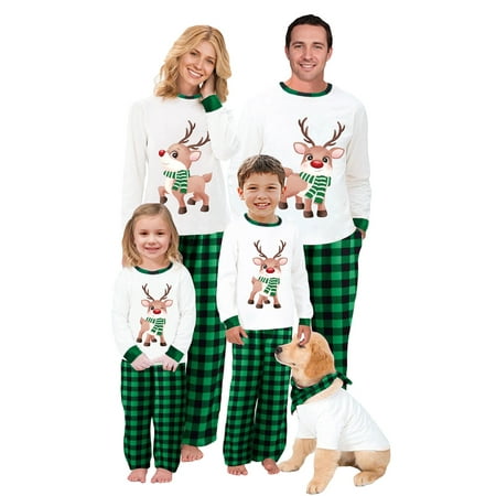 

Multitrust Christmas Family Matching Pajamas Set Adult Mens Womens Kids Baby Sleepwear Nightwear PJS Set