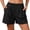 Black, variant on Tqcoqu Women's Casual Shorts Pleated High Waist Wide Leg Summer Elastic Comfy Trendy Shorts with Pockets,Country of Origin: Imported,Women's M-XXXXL