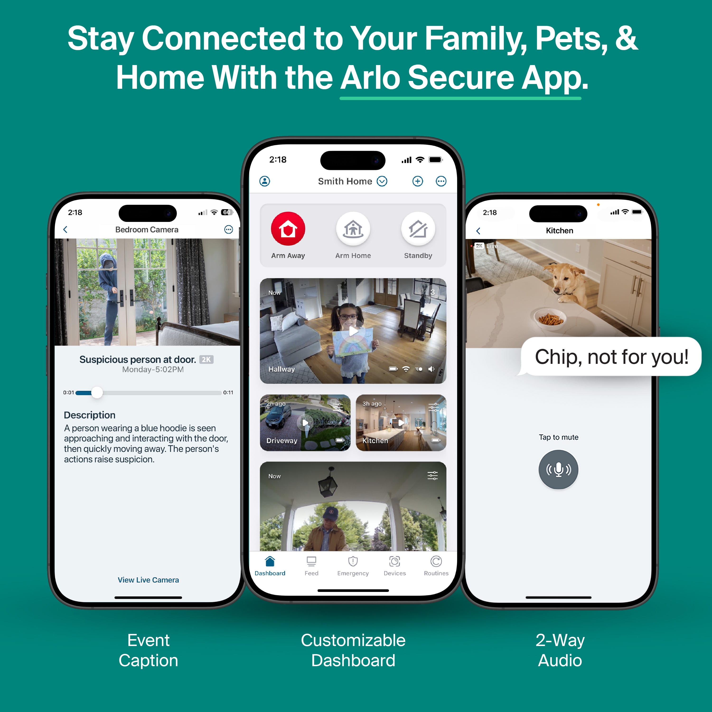 Arlo Essential Indoor Pan Tilt Security Camera (2025 Release) - HD Video, Wired Plug-In Power, 2-Cam
