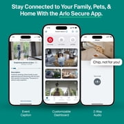 Arlo Essential Indoor Pan Tilt Security Camera (2025 Release) - HD Video, Wired Plug-In Power, 2-Cam