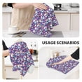 thumbnail image 3 of Zufioo blue flower Skull colorful Waffle Weave Kitchen Towels,Kitchen Essentials Wash cloths,Dish Towels for Kitchen,Quick Drying Dirt Resistant Hand Dish Cloths, 3 of 7