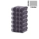 thumbnail image 3 of Juego de 6 toallas de algodón | Toallas de mano suaves y absorbentes para gimnasio, spa, belleza y cuidado del cabello | Toallas duraderas con doble costura en blanco, azul y café | Uso multi, 3 of 5
