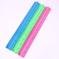 thumbnail image 4 of AKEGAMN Clearance! 12 Inch Plastic Ruler With Handle Grip – Accurate Transparent Measuring Tool In Inches And Centimeters For Kids And Teachers We Pick Your Color Clear, Transparent Design! Each rul, 4 of 8