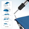 thumbnail image 6 of REDCAMP Camping Tarp Poles, Set of 4, Adjustable Aluminum Telescoping Tent Poles for Tarps Canopy Awning, Lightweight Multi-Purpose Extension Paint Roller/Gutter Cleaning/Duster Pole, 6 of 6