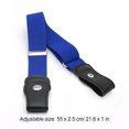 thumbnail image 3 of Sonducket Cinturón sin hebilla Suministros de armario para niños Niñas a cuadros morados y negros Cinturones azul fresco Sonducket AP008680-12, 3 of 5