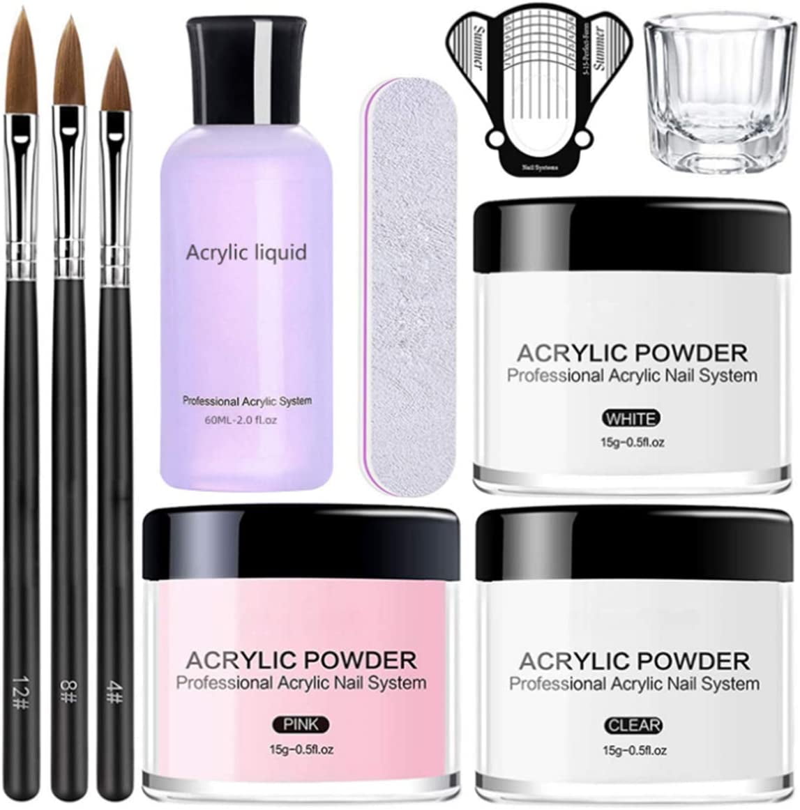MAGIC ARMOR Acrylic Nail Kit Acrylic Powder and Professional Liquid Monomer set with Acrylic