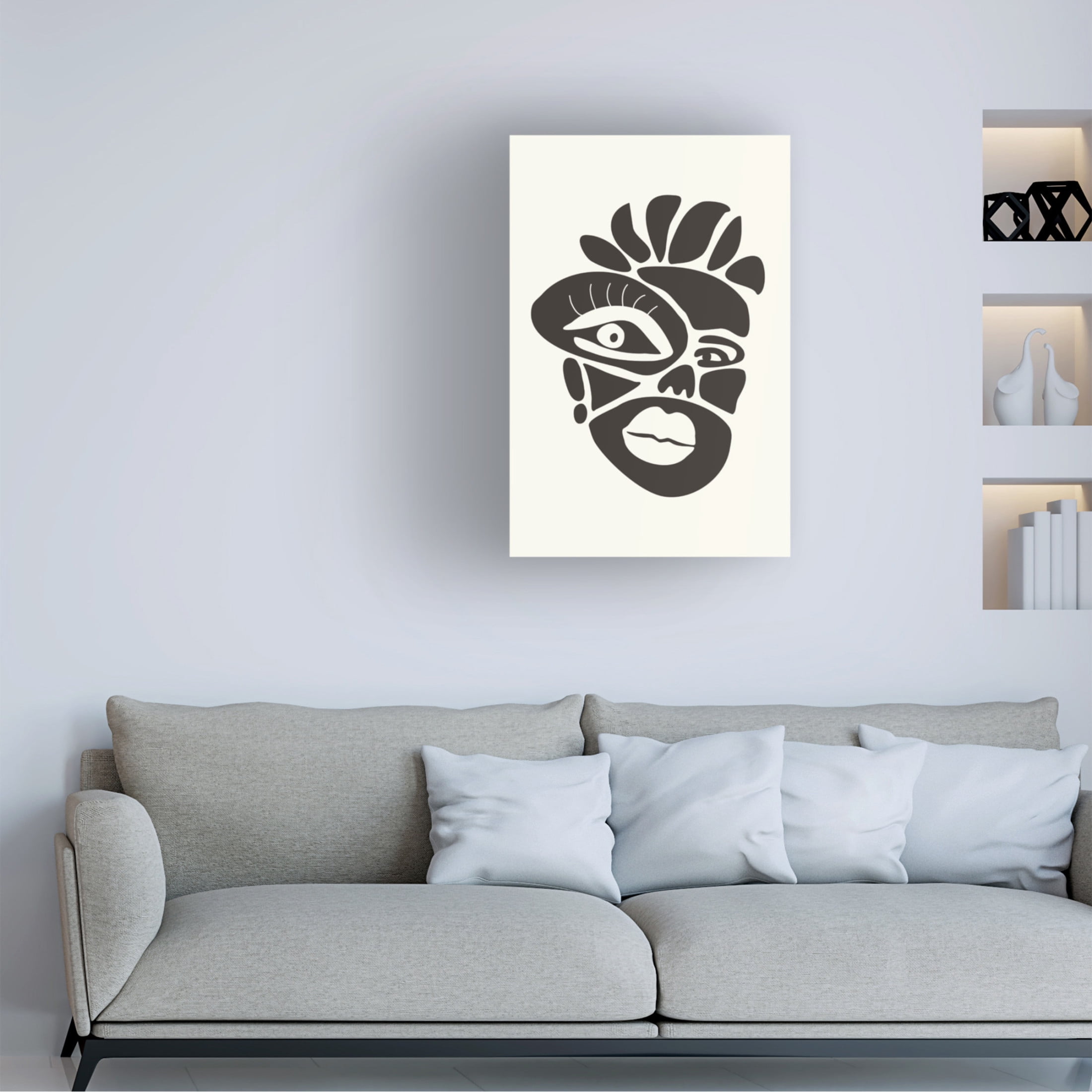 Trademark Fine Art jay stanley Abstract Faces Series 1 Canvas Wall Art