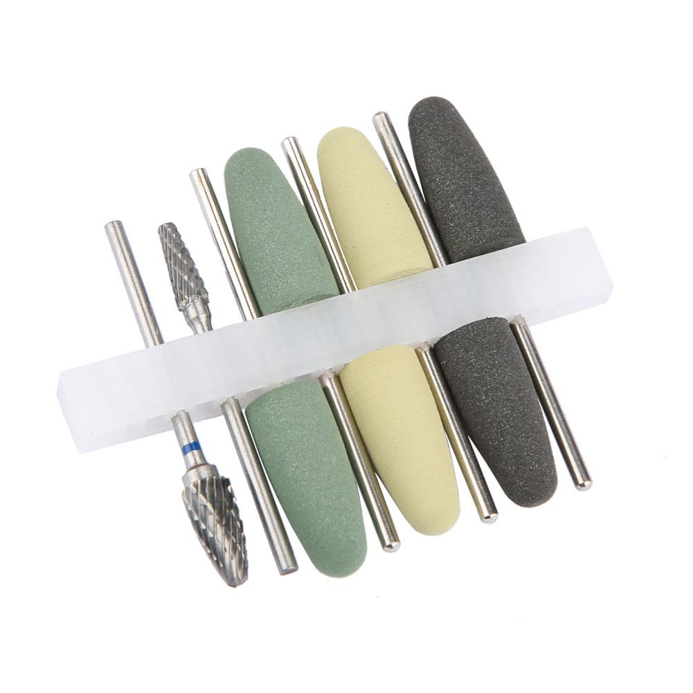 Tebru Dental Polishing Burs, 8Pcs HP Dental Resin Base Acrylic Tungsten