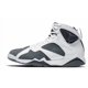 thumbnail image 3 of Ni - ke Ni - ke Air Jordan 7 Retro Flint White/Varsity Purple Leather Men's Sneakers 12, 3 of 5