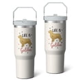 thumbnail image 2 of 1pc Golden Retriever 30oz Tumbler with Straw & Handle - Insulated Stainless Steel Cup | Holiday Gift for Man Women (Christmas, Valentine's, Birthday), 2 of 7