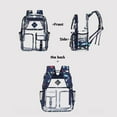 thumbnail image 4 of Large Clear Backpack Heavy Duty Stadium Approved See Through Bookbags Waterproof Transparent Backpacks, 4 of 7