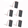 thumbnail image 1 of Caja de Soporte de Batería de 5 X 9V PP3 Pilas Desechables Botón de Encendido Y Apagado + Cables Zulema Portapapel PP3 con alambres, 1 of 6