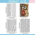 thumbnail image 2 of Page Edge Cutting Dies for DIY Scrapbooking Metal Letters Numbers Lace Cut Dies Labels Bookmarks Die Cuts for Card Making Embossing Photo Album Craft Decor Stainless Steel Color, 2 of 7