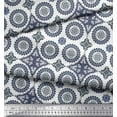 thumbnail image 3 of Soimoi Silk Fabric Floral Mandala Print Fabric by The Yard 42 Inch Wide, 3 of 3
