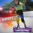 thumbnail image 6 of Hoverstar Flash Wheel Hover board 6.5 In. Bluetooth Speaker with LED Light Self Balancing Wheel Electric Scooter , Chrome Purple, 6 of 7