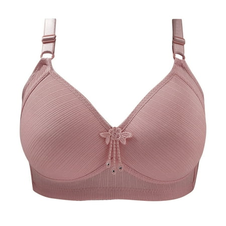 

SOOMLON Push Up Bras for Women Comfortable Lace Breathable Bra No Underwire Bra Fashion Bra Push Up Bras Hot Pink S