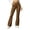 Brown, variant on ZyeKqe Flared Legging for Women Elastic Waist Base Layer Stretch Casual Soft Comfy Loungewear Bootcut Trousers