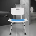 thumbnail image 1 of Bathroom Shower Chair Shower Chair Folding Bath Chair For The Elderly Adhesive Non-slip Warm Cushion (only Blue Cushion Without Chair), 1 of 5