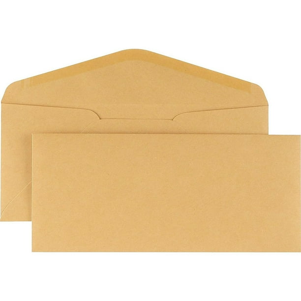 Staples Kraft Gummed Envelopes #11 Brown 500/Box 535153 - Walmart.com ...