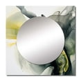 thumbnail image 2 of Designart "Bold Black and Yellow Splash" Fractals Square Mirror For Wall Decor - Large Black Square Mirror Printed Wall Decor - Transitional Square Living Room Mirror, 2 of 5