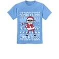 thumbnail image 1 of Tstars Boys Unisex Ugly Christmas Sweater Santa Floss Like a Boss Kids Christmas Gift Funny Humor Holiday Shirts Xmas Party Christmas Gifts for Boy Youth Kids T Shirt Ugly Xmas Sweater, 1 of 4
