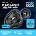 thumbnail image 2 of Hifonics 2 Pack HFX10D4 10" Subwoofer, 400W Max 200W RMS Car & Powersports Speaker, 2 of 11