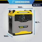 Champion Power Equipment 3276-Wh Power Station 3200/1600-Watt Portable Lithium-Ion Battery Solar Generator