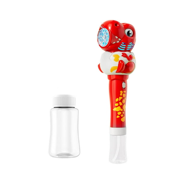 Palo de espuma de dinosaurio de 6 agujeros para niños, juguete de mano de espuma antifugas para exteriores, 100 ml