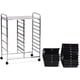 thumbnail image 5 of Carrito de almacenamiento rodante COSTWAY, 15 cajones, marco de metal negro, 5 of 9