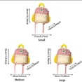 thumbnail image 4 of FUZHIQ Color Block School Backpack with Cartoon Pendant for Ages 3rd 4th 5th 6th Grade Multi Pockets Bookbag Elementary Middle Back to School, 4 of 8
