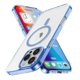 thumbnail image 1 of For iPhone 16 Pro Max Case Compatible with MagSafe TPU+PC Transparent Phone Cover - Baby Blue, 1 of 5